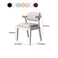 Moderne houten eetkamerstoel Open rug Dining zijmeubilair in matte afwerking voor thuis