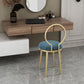 Glam Velvet Dining Chair Open Back Dining Side Furniture with Gold Legs in Matte Finish Clearhalo 'Dining Chairs' 'Dining Tables & Seating' 'dining_chair' 'furn' 'furn_dining_chair' 'Furniture' 'Kitchen & Dining Furniture' 5459113