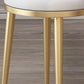 Glam Velvet Dining Chair Open Back Dining Side Furniture with Gold Legs in Matte Finish Clearhalo 'Dining Chairs' 'Dining Tables & Seating' 'dining_chair' 'furn' 'furn_dining_chair' 'Furniture' 'Kitchen & Dining Furniture' 5459121