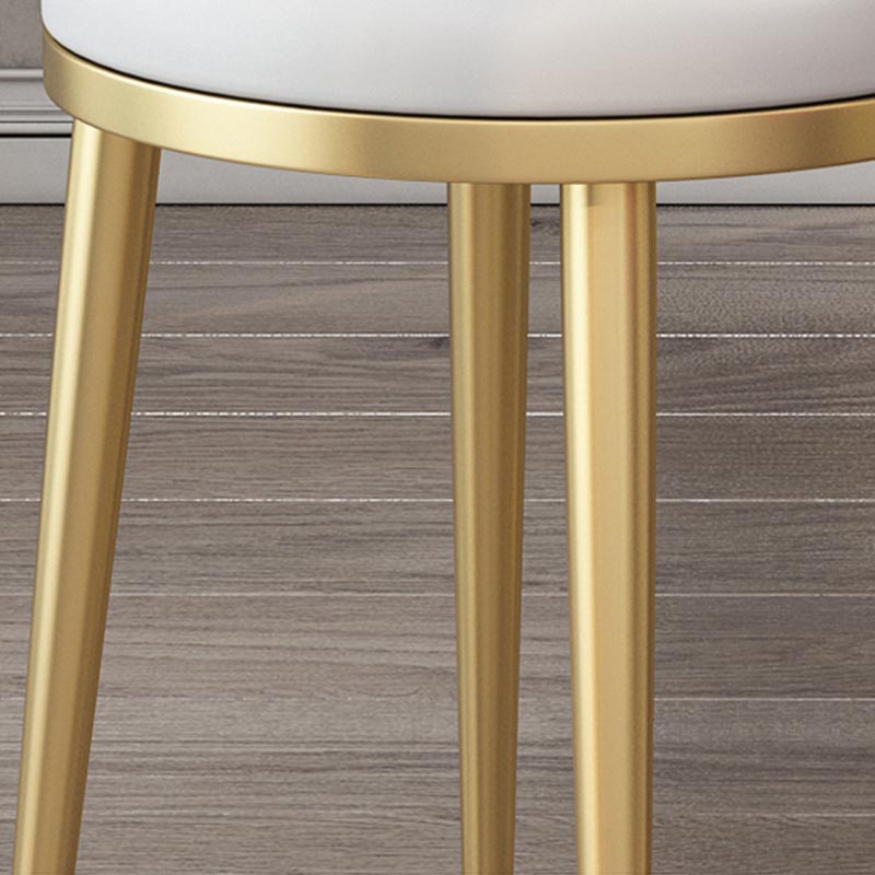 Glam Velvet Dining Chair Open Back Dining Side Furniture with Gold Legs in Matte Finish Clearhalo 'Dining Chairs' 'Dining Tables & Seating' 'dining_chair' 'furn' 'furn_dining_chair' 'Furniture' 'Kitchen & Dining Furniture' 5459121
