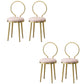 Glam Velvet Dining Chair Open Back Dining Side Furniture with Gold Legs in Matte Finish Pink 4 Piece Set Clearhalo 'Dining Chairs' 'Dining Tables & Seating' 'dining_chair' 'furn' 'furn_dining_chair' 'Furniture' 'Kitchen & Dining Furniture' 5459126