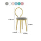 Glam Velvet Dining Chair Open Back Dining Side Furniture with Gold Legs in Matte Finish Clearhalo 'Dining Chairs' 'Dining Tables & Seating' 'dining_chair' 'furn' 'furn_dining_chair' 'Furniture' 'Kitchen & Dining Furniture' 5459146