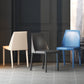 Chaise de salle à manger en cuir de cuisine moderne, chaise Parsons en finition mate pour la maison
