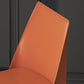 Chaise de salle à manger en cuir de cuisine moderne, chaise Parsons en finition mate pour la maison