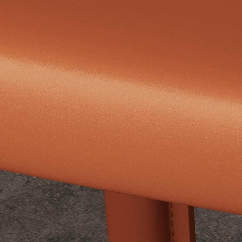 Chaise de salle à manger en cuir de cuisine moderne, chaise Parsons en finition mate pour la maison