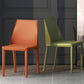 Chaise de salle à manger en cuir de cuisine moderne, chaise Parsons en finition mate pour la maison
