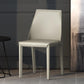 Chaise de salle à manger en cuir de cuisine moderne, chaise Parsons en finition mate pour la maison