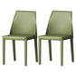 Chaise de salle à manger en cuir de cuisine moderne, chaise Parsons en finition mate pour la maison
