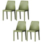 Chaise de salle à manger en cuir de cuisine moderne, chaise Parsons en finition mate pour la maison