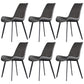 Contemporary Faux Leather Dining Chair Wingback Side Chair WIth 4 Legs in Matte Finish