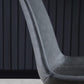 Contemporary Faux Leather Dining Chair Wingback Side Chair WIth 4 Legs in Matte Finish