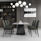 Modern Sintered Stone Dining Set Rectangle 1/4/5/7 Pieces Dining Area Table Set