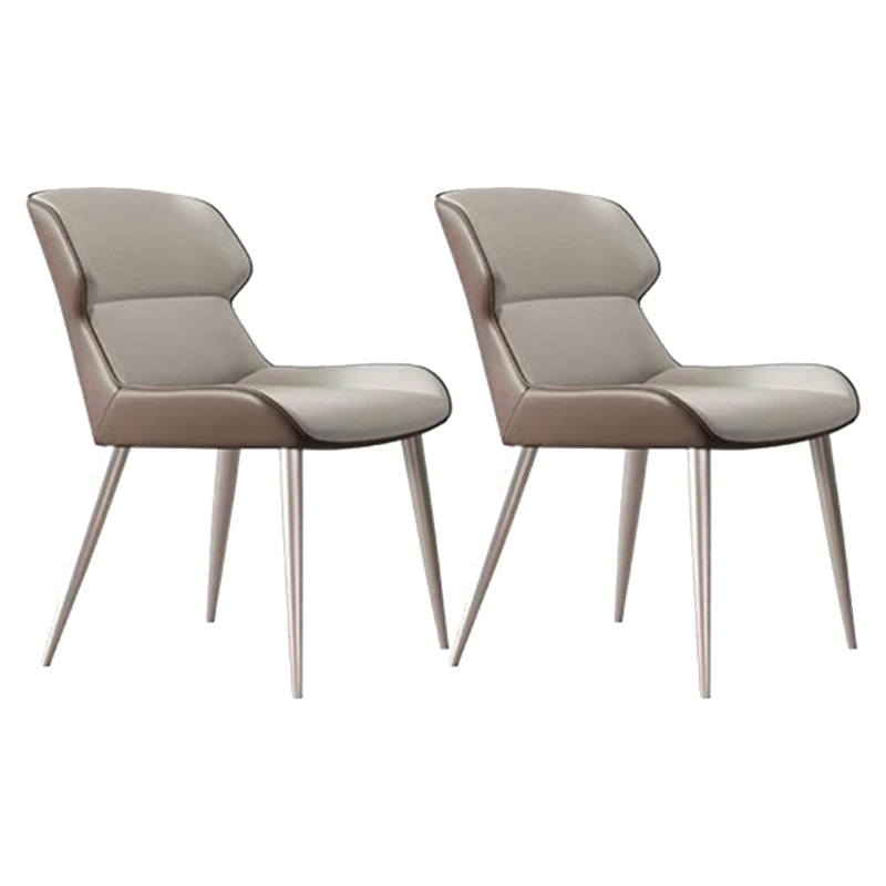 Modern Sintered Stone Top Dining Set Rectangle 1/2/4/5/6 Pieces Dining Room Table Set 2 Brown Chairs Clearhalo 'Dining Room Sets' 'Dining Tables & Seating' 'dining_room_set' 'furn' 'furn_dining_room_set' 'Furniture' 'Kitchen & Dining Furniture' 5459614