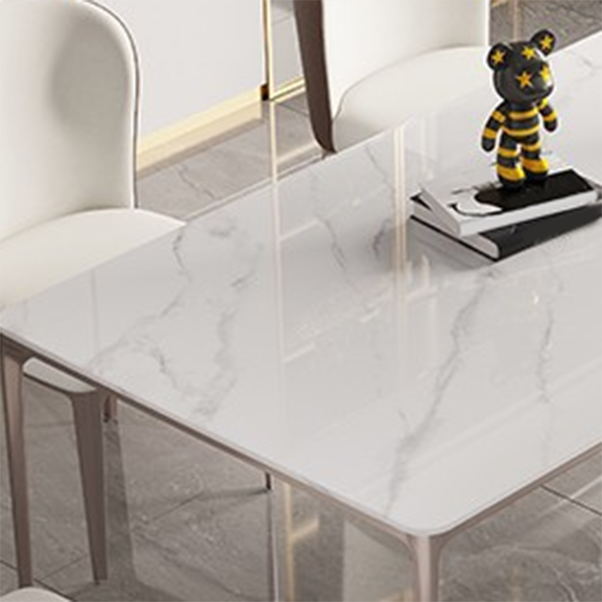 Modern Sintered Stone Top Dining Set Rectangle 1/2/4/5/6 Pieces Dining Room Table Set Clearhalo 'Dining Room Sets' 'Dining Tables & Seating' 'dining_room_set' 'furn' 'furn_dining_room_set' 'Furniture' 'Kitchen & Dining Furniture' 5459618