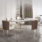 Modern Sintered Stone Top Dining Set Rectangle 1/2/4/5/6 Pieces Dining Room Table Set Clearhalo 'Dining Room Sets' 'Dining Tables & Seating' 'dining_room_set' 'furn' 'furn_dining_room_set' 'Furniture' 'Kitchen & Dining Furniture' 5459621