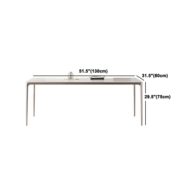 Modern Sintered Stone Top Dining Set Rectangle 1/2/4/5/6 Pieces Dining Room Table Set Clearhalo 'Dining Room Sets' 'Dining Tables & Seating' 'dining_room_set' 'furn' 'furn_dining_room_set' 'Furniture' 'Kitchen & Dining Furniture' 5459626