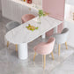 Glam Style gesinterde stenen eetset 1/4/5-delige eetset voor eetruimtes