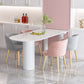 Glam Style gesinterde stenen eetset 1/4/5-delige eetset voor eetruimtes