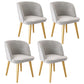 Glam Style gesinterde stenen eetset 1/4/5-delige eetset voor eetruimtes
