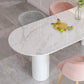 Glam Style gesinterde stenen eetset 1/4/5-delige eetset voor eetruimtes