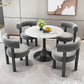 Juego de comedor redondo moderno de piedra sinterizada, juego de comedor de 1/2/3/4/5 piezas para comedor