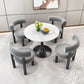 Juego de comedor redondo moderno de piedra sinterizada, juego de comedor de 1/2/3/4/5 piezas para comedor