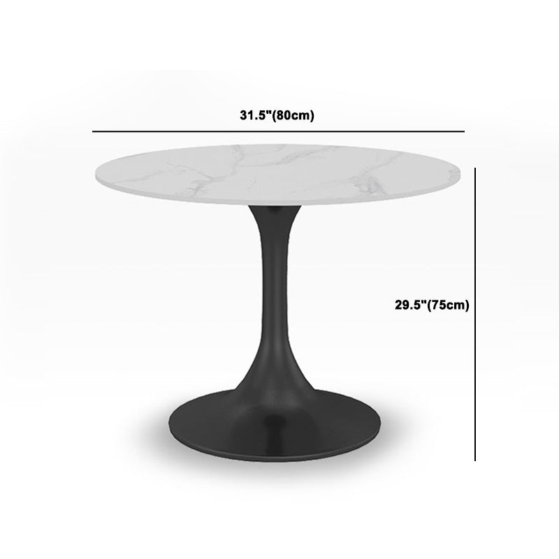 Juego de comedor redondo moderno de piedra sinterizada, juego de comedor de 1/2/3/4/5 piezas para comedor