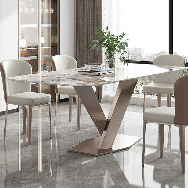 Set da pranzo moderno in pietra sinterizzata Set da pranzo da 1/2/5/7 pezzi
