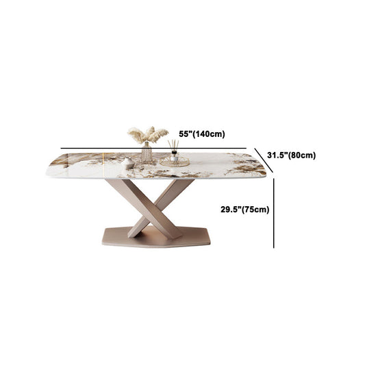 モダンな焼結ストーンダイニングテーブルセット1/2/5/7ピースダイニングセット