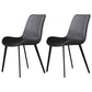 Modern Sintered Stone Top Dining Set Rectangle 1/2/5/7 Pieces Black Dining Room Table Set 2 Black Chairs Clearhalo 'Dining Room Sets' 'Dining Tables & Seating' 'dining_room_set' 'furn' 'furn_dining_room_set' 'Furniture' 'Kitchen & Dining Furniture' 5463735