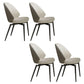 Modern Dining Set 1/4/5/7 Pcs Acrylic Pedestal Dining Table with Chairs 4 Grey Chairs Clearhalo 'Dining Room Sets' 'Dining Tables & Seating' 'dining_room_set' 'furn' 'furn_dining_room_set' 'Furniture' 'Kitchen & Dining Furniture' 5463800