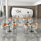Modern Round Dining Table Set 1/2/3/4/5 Pcs Sintered Stone Dining Table and Chairs