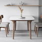 Modern Sintered Stone Top Dining Set Rectangle 1/3/4/5/7 Pieces wooden Table Set 5 Pieces: Table, 4 Chairs Clearhalo 'Dining Room Sets' 'Dining Tables & Seating' 'dining_room_set' 'furn' 'furn_dining_room_set' 'Furniture' 'Kitchen & Dining Furniture' 5463846