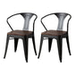 Industrial Dining Chairs Set 1/2/5 Pcs Metal Dining Table and Chairs