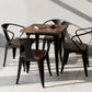 Industrial Dining Chairs Set 1/2/5 Pcs Metal Dining Table and Chairs