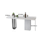 Industrial Rectangle Table and Stool Set 1/2/3 Pieces White Bar Table and Stools Clearhalo 'Bar Furniture' 'furn' 'furn_home_bar_bar_sets' 'Furniture' 'Home Bars & Bar Sets' 'home_bar_bar_sets' 'Kitchen & Dining Furniture' 5463902