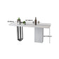 Industrial Rectangle Table and Stool Set 1/2/3 Pieces White Bar Table and Stools Clearhalo 'Bar Furniture' 'furn' 'furn_home_bar_bar_sets' 'Furniture' 'Home Bars & Bar Sets' 'home_bar_bar_sets' 'Kitchen & Dining Furniture' 5463903
