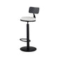 Glam Oval Bar Pub Table Set 1/3 Pieces Stone Top Bar Stool and Table Set Black 30"H Stool (Single) Clearhalo 'Bar Furniture' 'furn' 'furn_home_bar_bar_sets' 'Furniture' 'Home Bars & Bar Sets' 'home_bar_bar_sets' 'Kitchen & Dining Furniture' 5463962