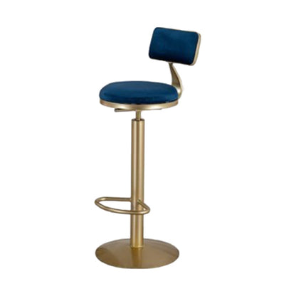 Glam Oval Bar Pub Table Set 1/3 Pieces Stone Top Bar Stool and Table Set Blue 30"H Stool (Single) Clearhalo 'Bar Furniture' 'furn' 'furn_home_bar_bar_sets' 'Furniture' 'Home Bars & Bar Sets' 'home_bar_bar_sets' 'Kitchen & Dining Furniture' 5463964