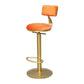 Glam Oval Bar Pub Table Set 1/3 Pieces Stone Top Bar Stool and Table Set Orange 30"H Stool (Single) Clearhalo 'Bar Furniture' 'furn' 'furn_home_bar_bar_sets' 'Furniture' 'Home Bars & Bar Sets' 'home_bar_bar_sets' 'Kitchen & Dining Furniture' 5463965