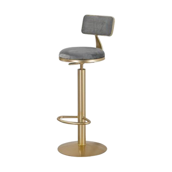 Glam Oval Bar Pub Table Set 1/3 Pieces Stone Top Bar Stool and Table Set Grey 30"H Stool (Single) Clearhalo 'Bar Furniture' 'furn' 'furn_home_bar_bar_sets' 'Furniture' 'Home Bars & Bar Sets' 'home_bar_bar_sets' 'Kitchen & Dining Furniture' 5463967