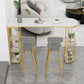 Table de bar à barres de 1/3 pièces moderne avec des tabourets de dossier
