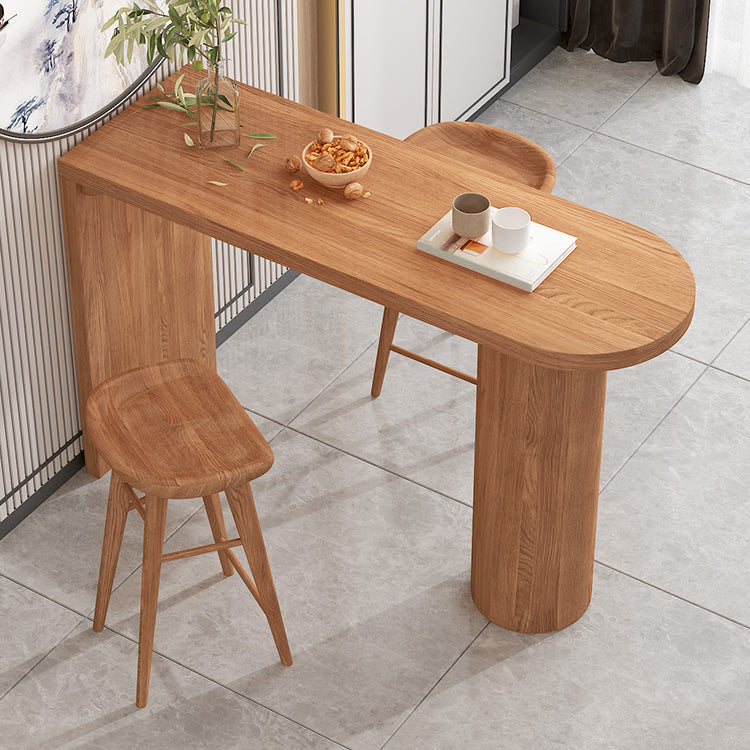 1/3/4/5 pezzi tavolo in legno massiccio e set di sgabelli fini moderni set da bar moderno