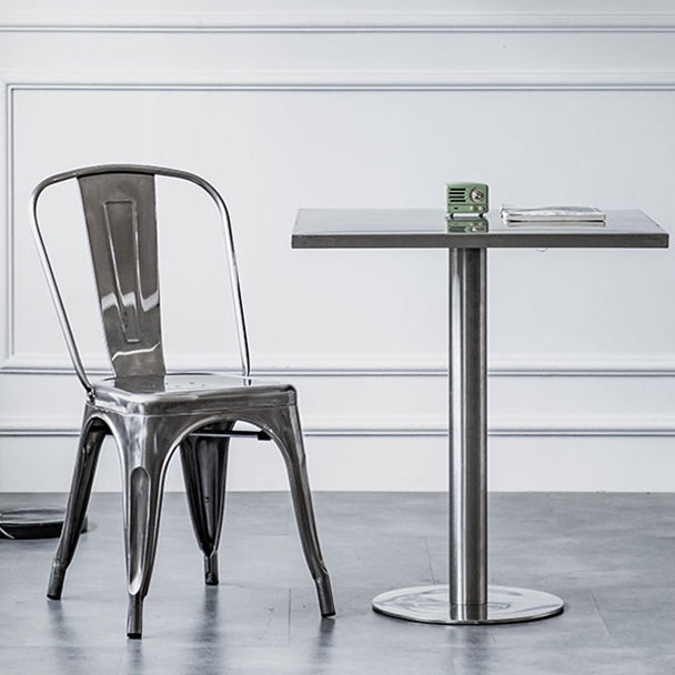 1/2/3/5 Pièces Ensemble de bar industriel tabouret et ensemble de tableaux en acier inoxydable