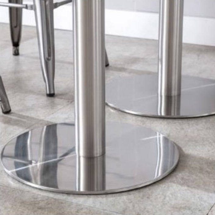 1/2/3/5 Pièces Ensemble de bar industriel tabouret et ensemble de tableaux en acier inoxydable