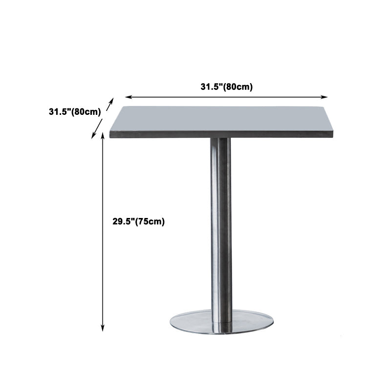 1/2/3/5 Pièces Ensemble de bar industriel tabouret et ensemble de tableaux en acier inoxydable