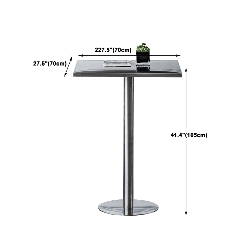 1/2/3/5 Pièces Ensemble de bar industriel tabouret et ensemble de tableaux en acier inoxydable