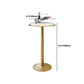 Glam 1/3/5 Pieces Bar Table Set Round Stone Counter Table with High Stools Clearhalo 'Bar Furniture' 'furn' 'furn_home_bar_bar_sets' 'Furniture' 'Home Bars & Bar Sets' 'home_bar_bar_sets' 'Kitchen & Dining Furniture' 5464125