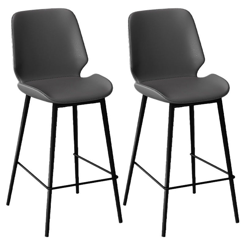 Taburete de cuero de cuero de cuero de cuero de cuero de cuero y taburete escandinavo