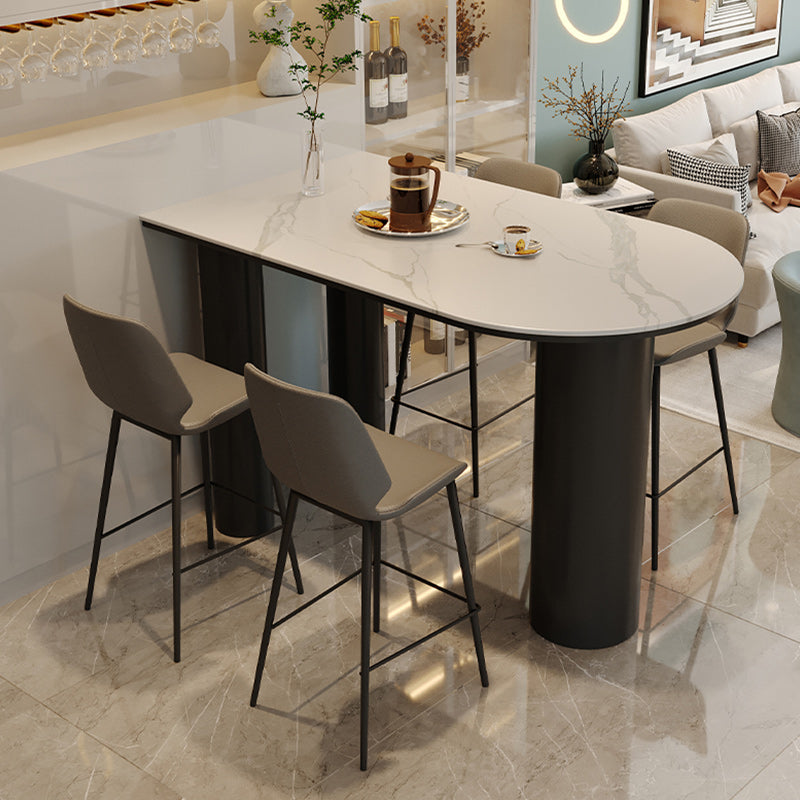 Taburete de cuero de cuero de cuero de cuero de cuero de cuero y taburete escandinavo